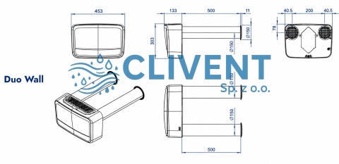 Klimakonwektor IDEAL CLIMA Duo Wall